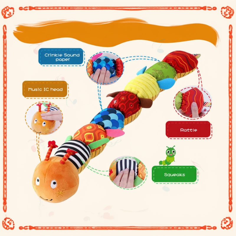 CuddleCater – Stimulation sensorielle et développement – Hochet pour bébé
