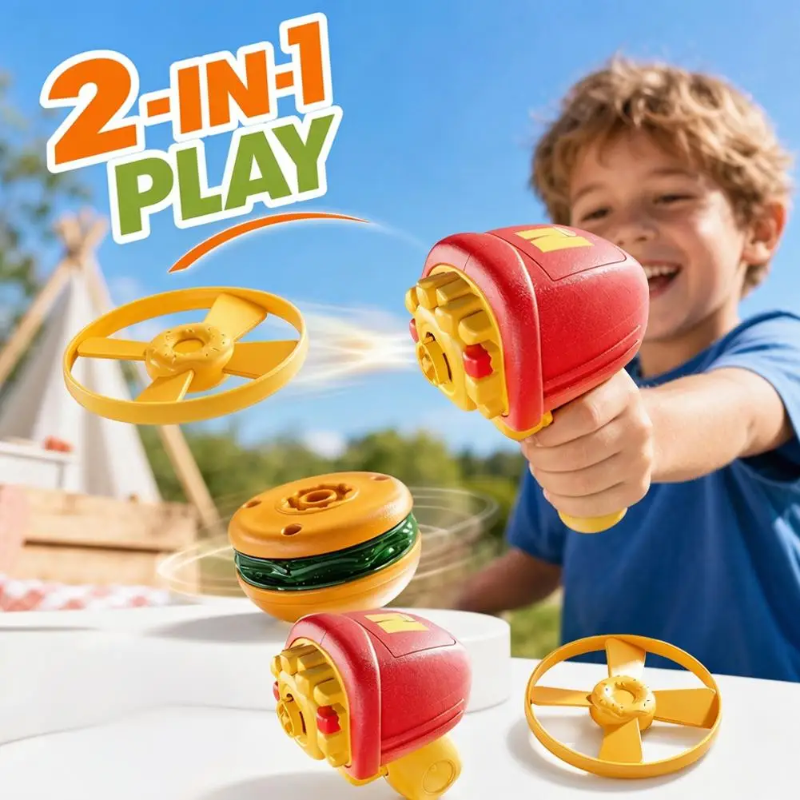 Flying Disk Toy – Créativité et mouvement – Gyro Gun