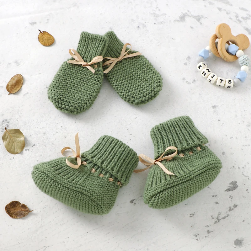 Booties & Mittens – Doux et chaud – Ensemble gants et chaussons