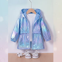 Thumbnail for LumiBreeze – Brillant & Léger – Imperméable pour enfant avec capuche
