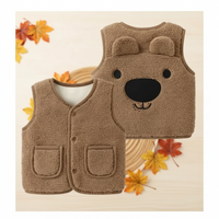 Thumbnail for Baby Bear Fleece Vest – Chaud et doux – Gilet « Kinder Beer »