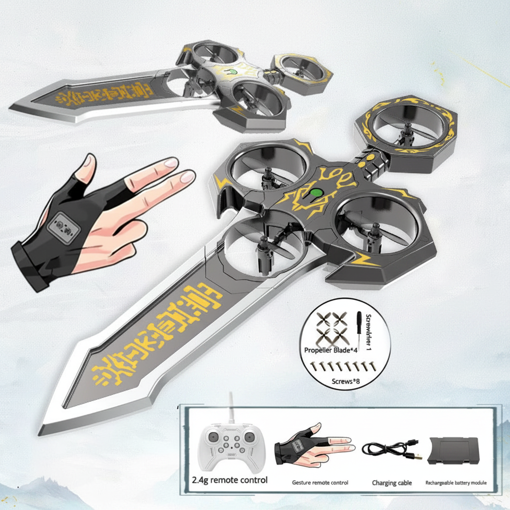 AirBlade – Ludique et interactif – Jouet volant télécommandé au design d'épée