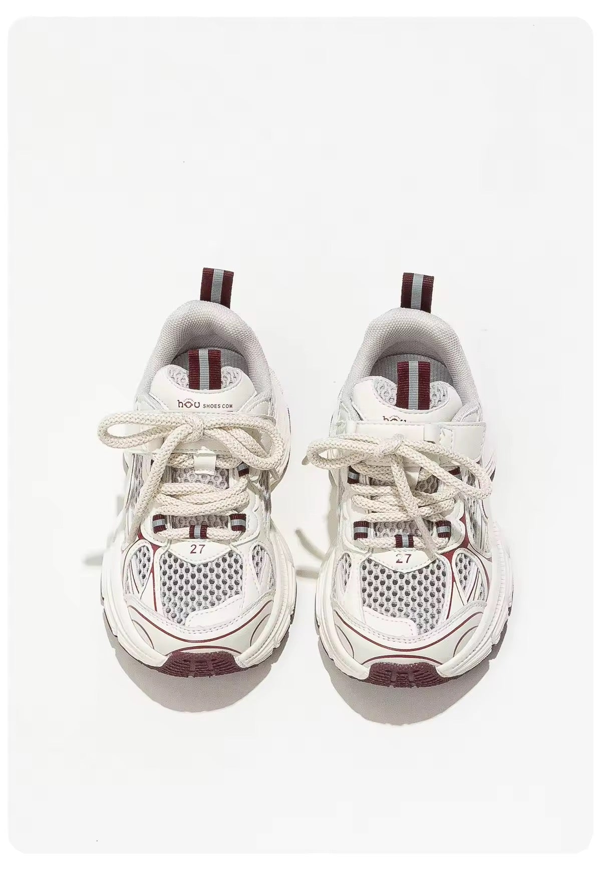 Mini Fashion – Respirante et légère – Sneaker enfant Bordeaux