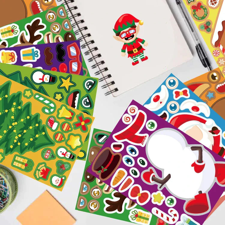 Christmas Stickerset™ - Noël en autocollants - Planche d'autocollants Noël