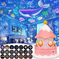 Thumbnail for CosmoGlow – Rêveur et créatif – Lampe de nuit Galaxy Projector avec rotation à 360°