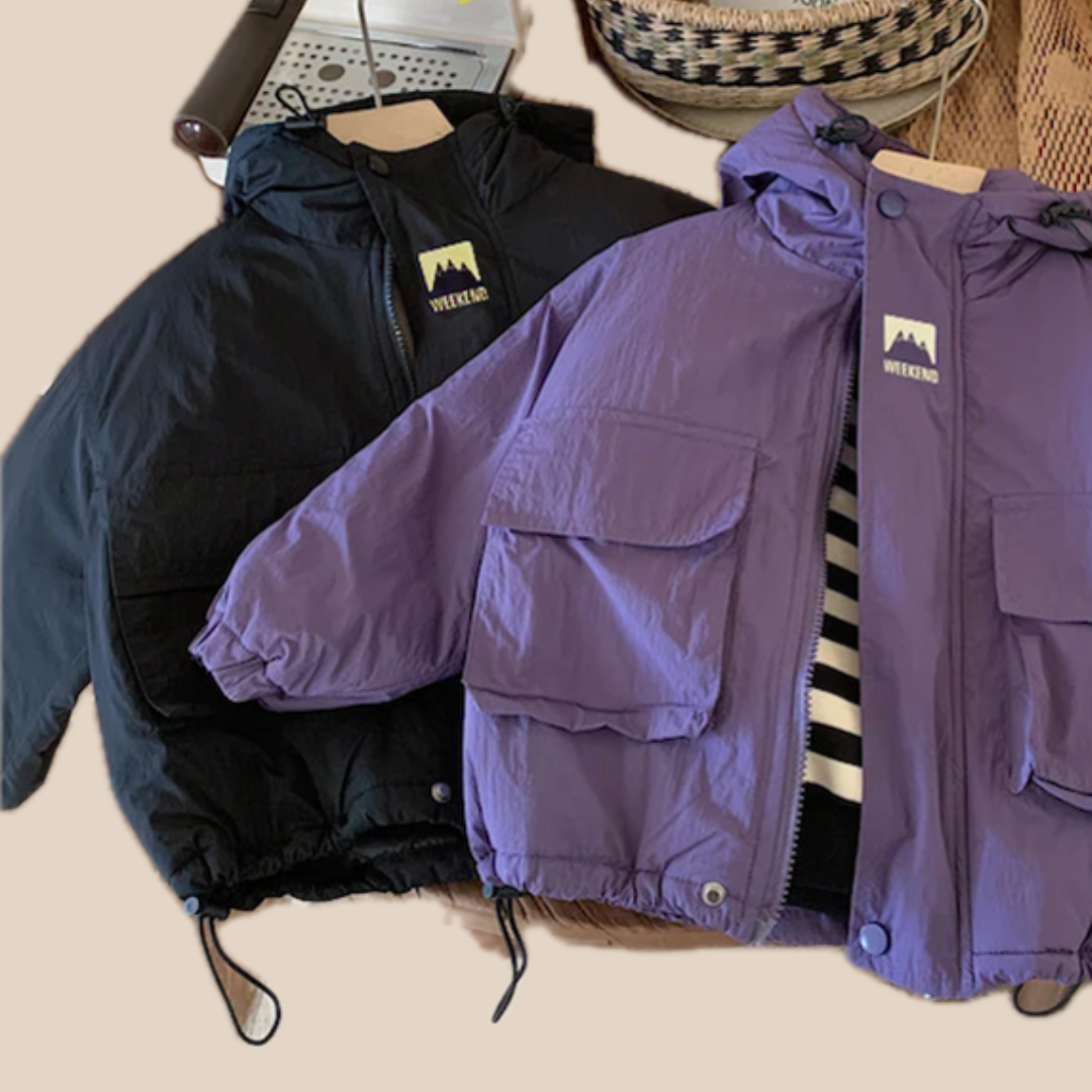 LiloWear – Coupe-vent et imperméable – Veste coupe-vent pour enfants avec capuche