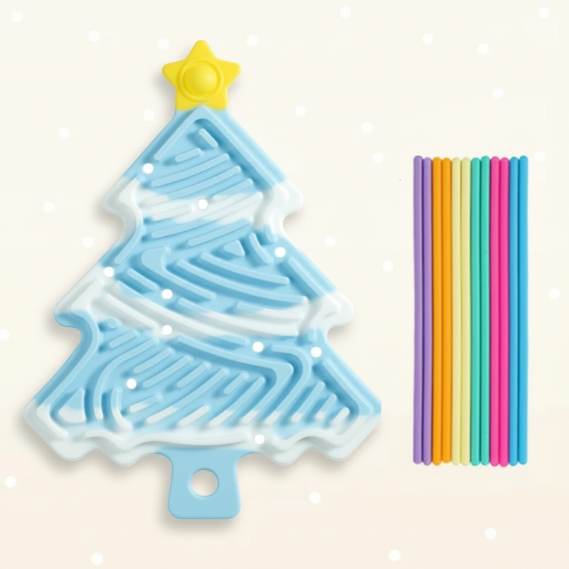 FidgetFrost – Ludique et doux – Tableau d'activités en silicone