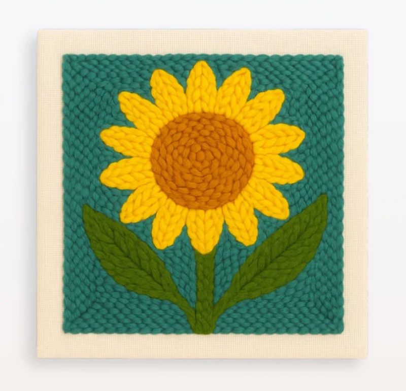 ThreadArt – Fait main & Coloré – Kit de broderie Animaux