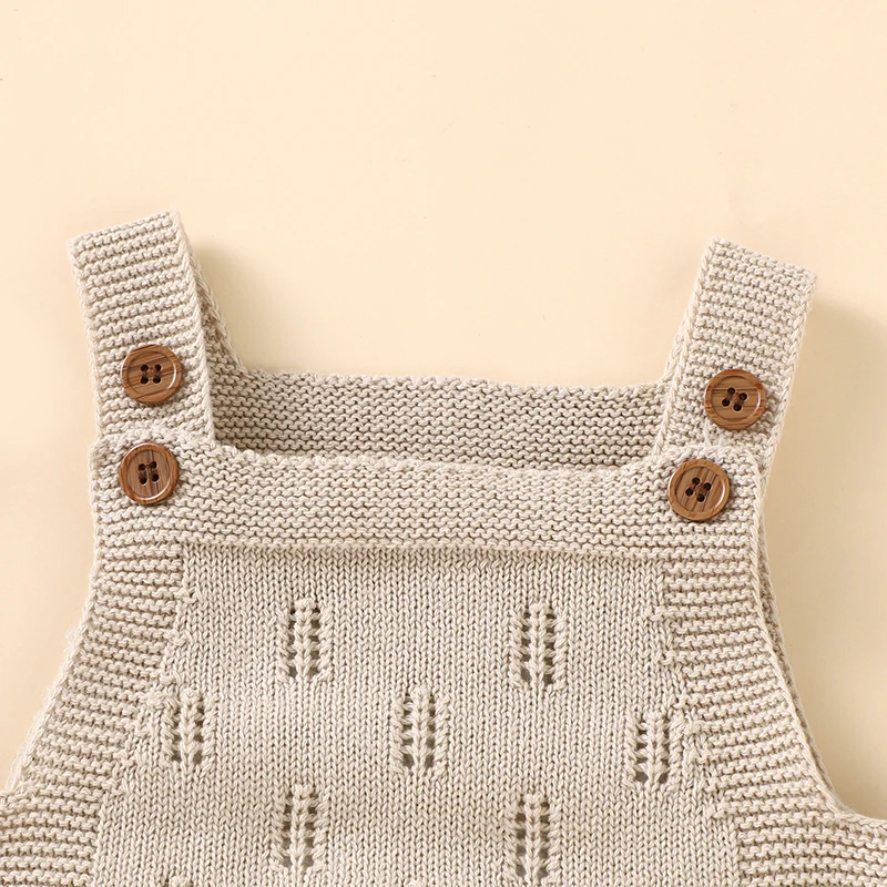 MiniCozy – Doux et confortable – Salopette tricotée pour bébé avec bonnet