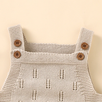 Thumbnail for MiniCozy – Doux et confortable – Salopette tricotée pour bébé avec bonnet