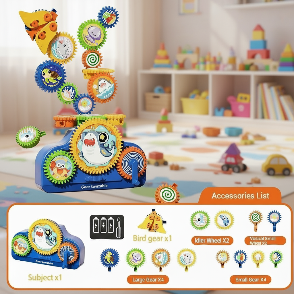 SmartGears – Éducatif et amusant – Jeu de roues dentées électriques 3D