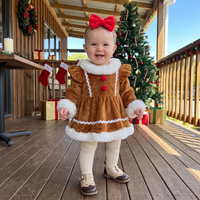 Thumbnail for LittleGinger – Chaleureux et festif – Combinaison de Noël pour bébé avec bandeau