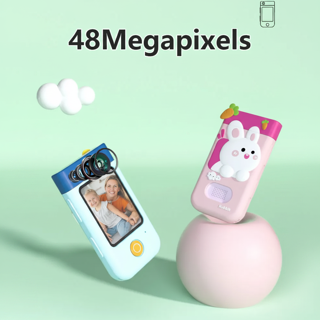 KiddoPhone – Éducatif et interactif – Smartphone pour enfants avec appareil photo et jeux