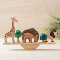 Thumbnail for Wooden Forest Blocks – Créativité et développement – Jeu de blocs empilables en bois