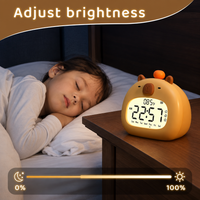 Thumbnail for CappyClock – Mignon et polyvalent – Réveil numérique pour enfants avec veilleuse