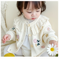 Thumbnail for FloraKnit – Chaleureux et tendance – Cardigan en maille avec des détails floraux