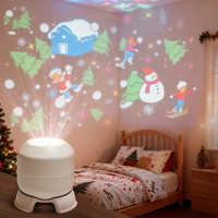 Thumbnail for FrostyLight – Magique et plein d'ambiance – Lampe de projecteur rotative (Noël et Halloween)