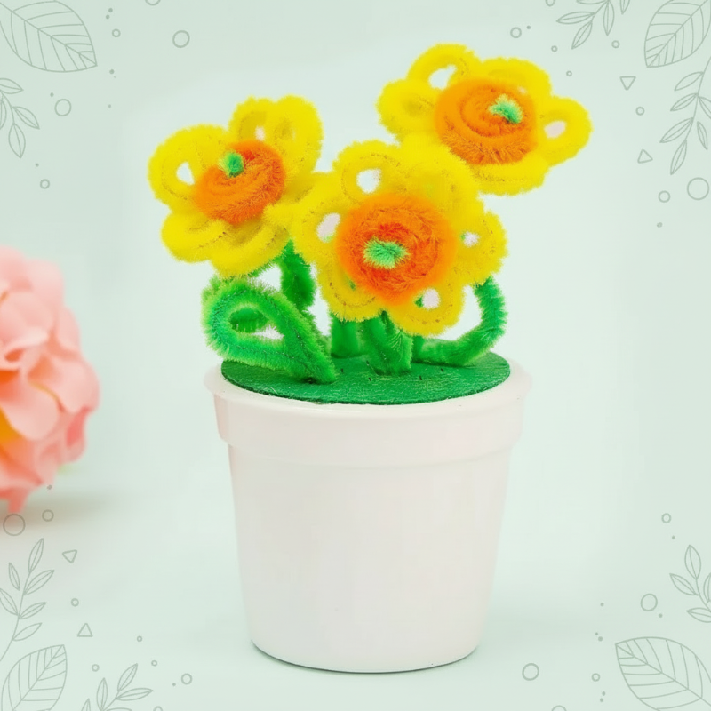 CraftBloom – Coloré et créatif – Kit de bricolage pour pot de fleurs DIY
