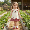 BerryBloom – Mignon et confortable – Robe pour fille avec un patch représentant une fraise et un lapin