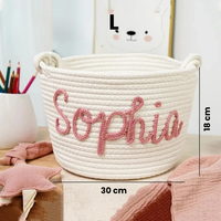 Thumbnail for CuddleBasket – Adorable et personnel – Panier à langer personnalisé