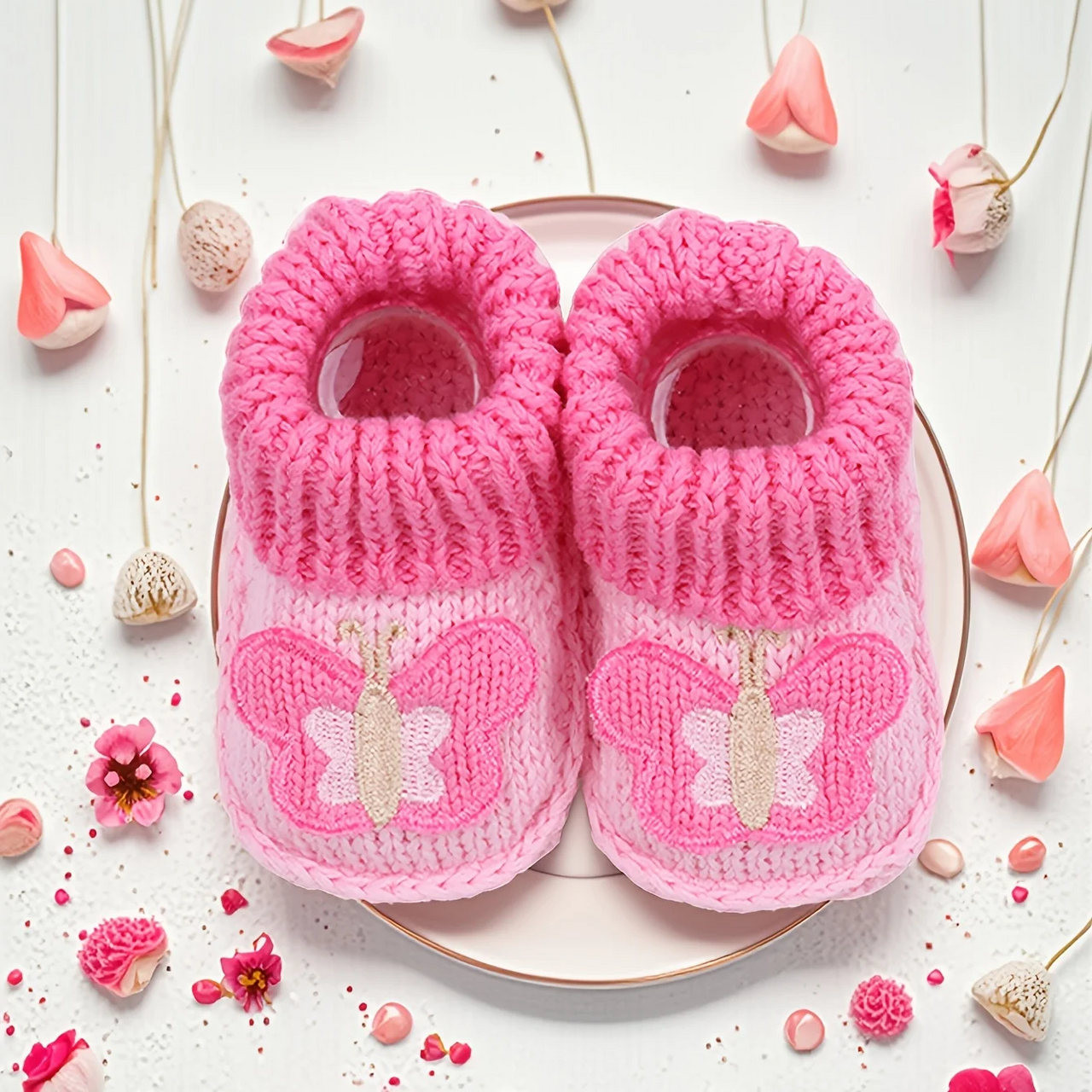 Mini Fashion – Chaussons tricotés pour bébé (3-6 mois)