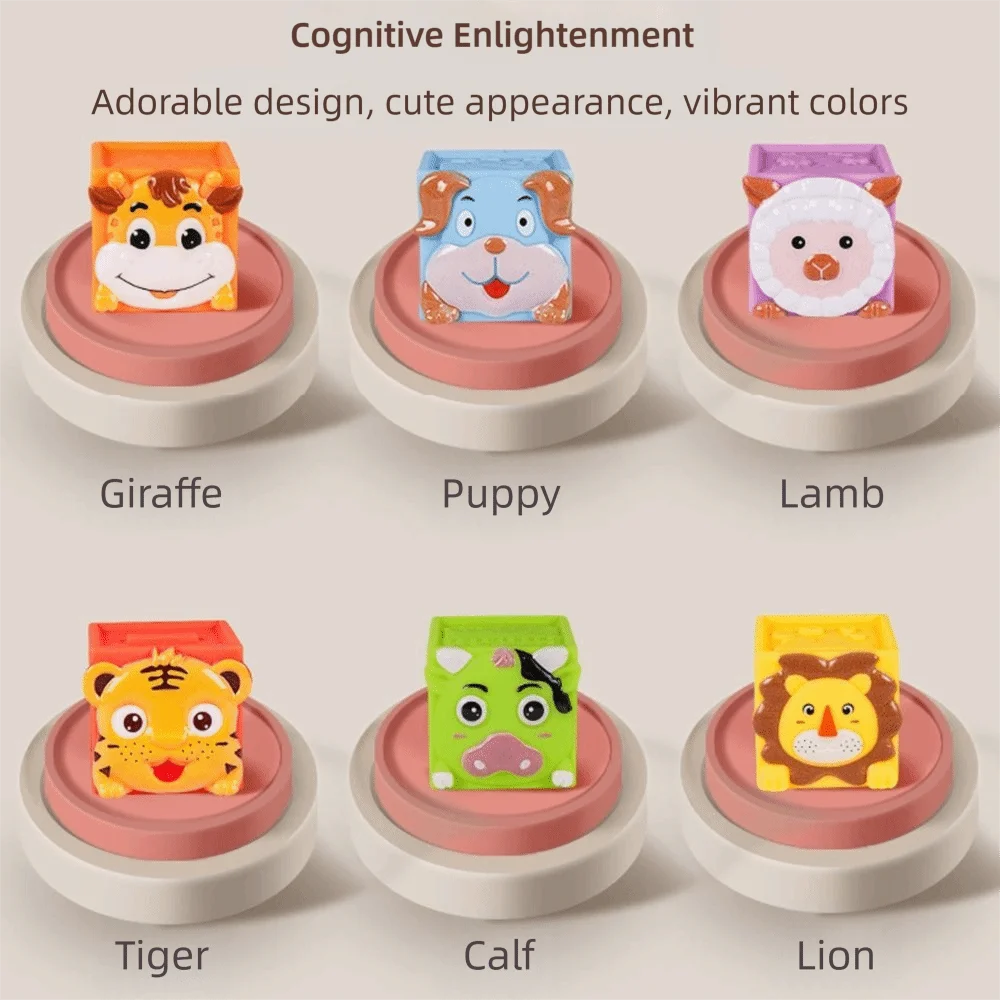 SoftStack – Ludique et éducatif – Blocs empilables en forme d'animaux en peluche