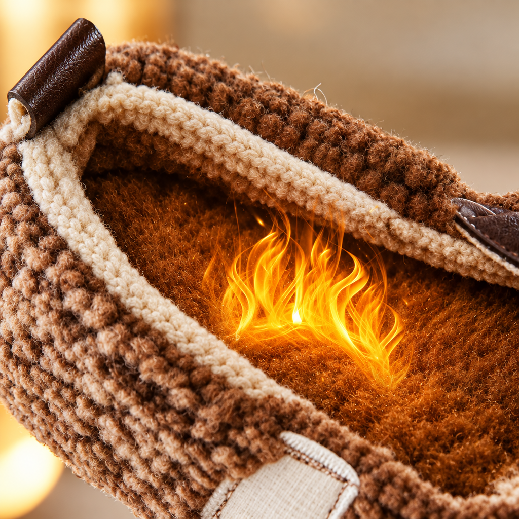 WarmSteps – Confortables et douillets – Chaussons d'hiver en peluche pour enfants