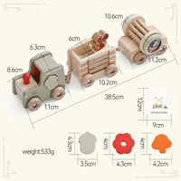 Thumbnail for TrainCount –  Classique et éducatif – Train Montessori en bois