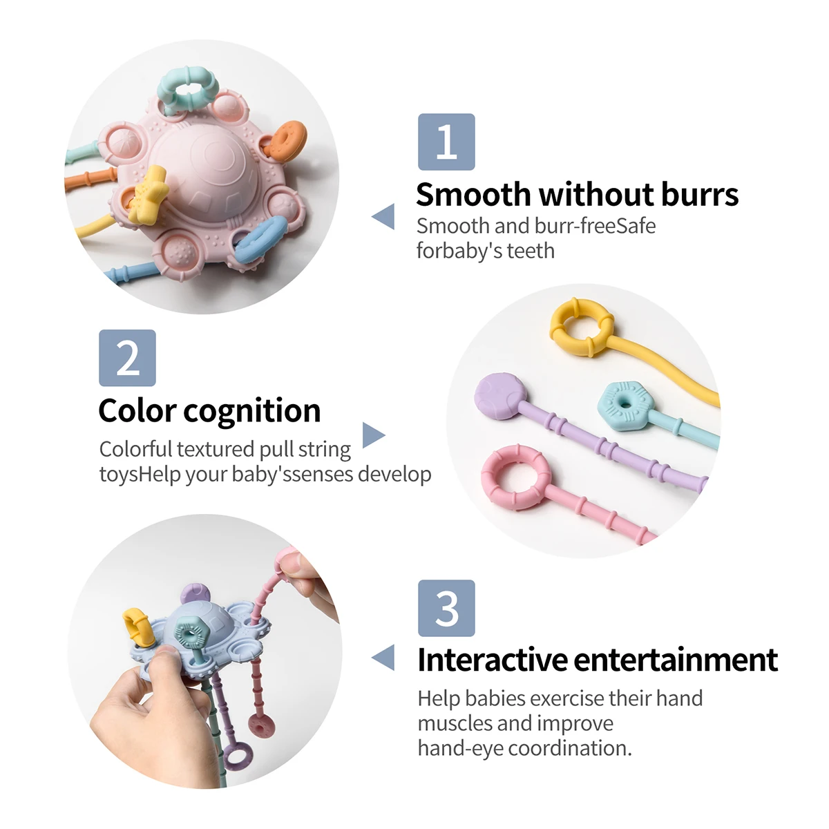 HappyHands – Sensorial & Montessori – Cordon à tirer sensoriel