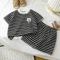 Thumbnail for Kids Stripe Outfit – Tendance et confort – Tenue d'été pour enfants