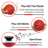 Thumbnail for TinyHarmony – Compact et musical – Tambour à langues à 8 notes