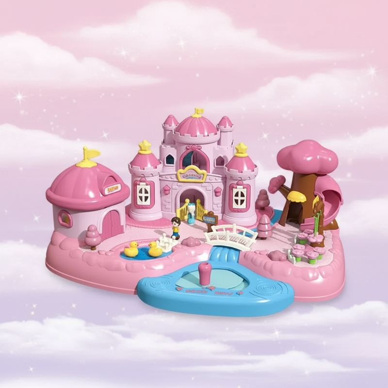 Magnetic Princess Castle – Créatif et magique – Ensemble de jeu « Maison de poupées magnétique »