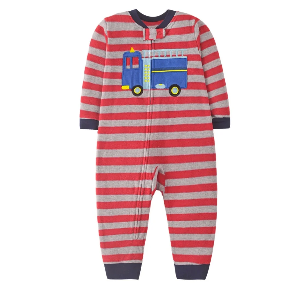 WarmBuddy – Mignon et tout doux – Combinaison pour bébé en polaire avec imprimé de personnages de dessins animés