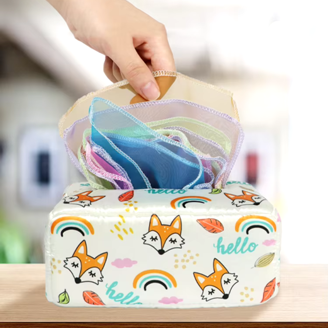 KleurenKracht – Développement et sens - Boîte à mouchoirs sensorielle Montessori