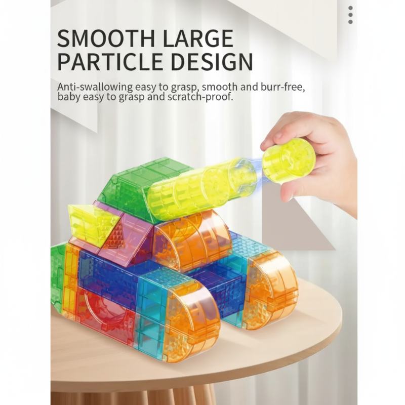 MagniCube – Créatif et éducatif – Ensemble de blocs de construction magnétiques