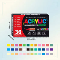 Thumbnail for ColorCraft – Créatif et durable – Marqueurs acryliques à pointe pinceau