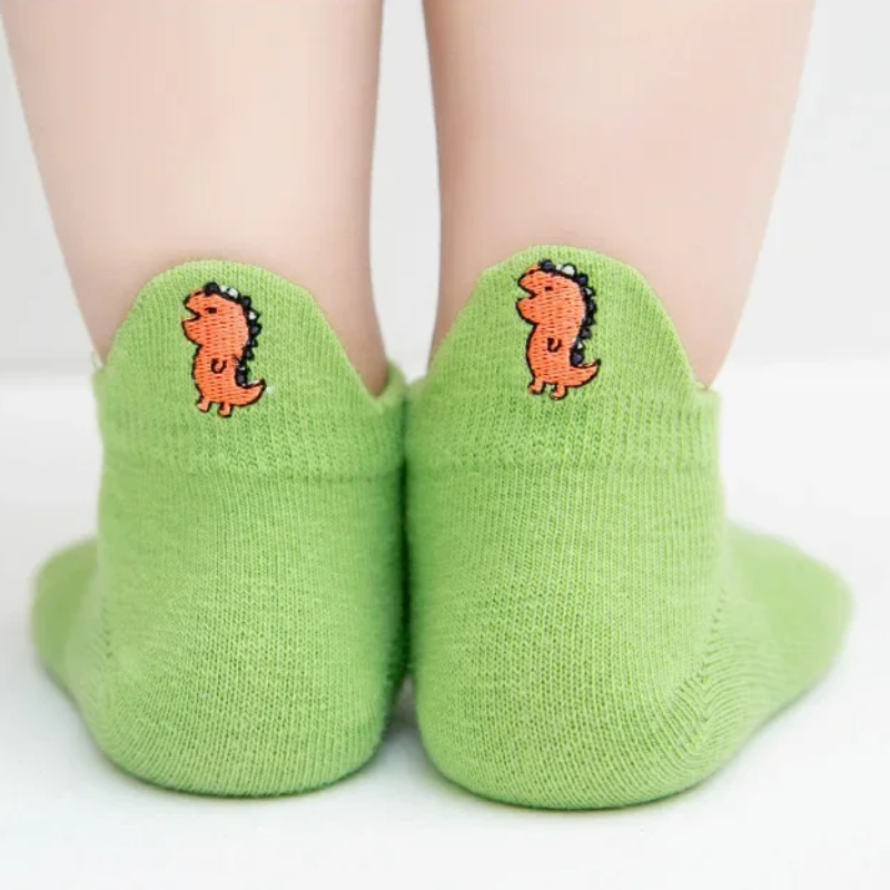 PlayfulToes – Colorées et douces – Chaussettes courtes pour enfants (lot de 5)