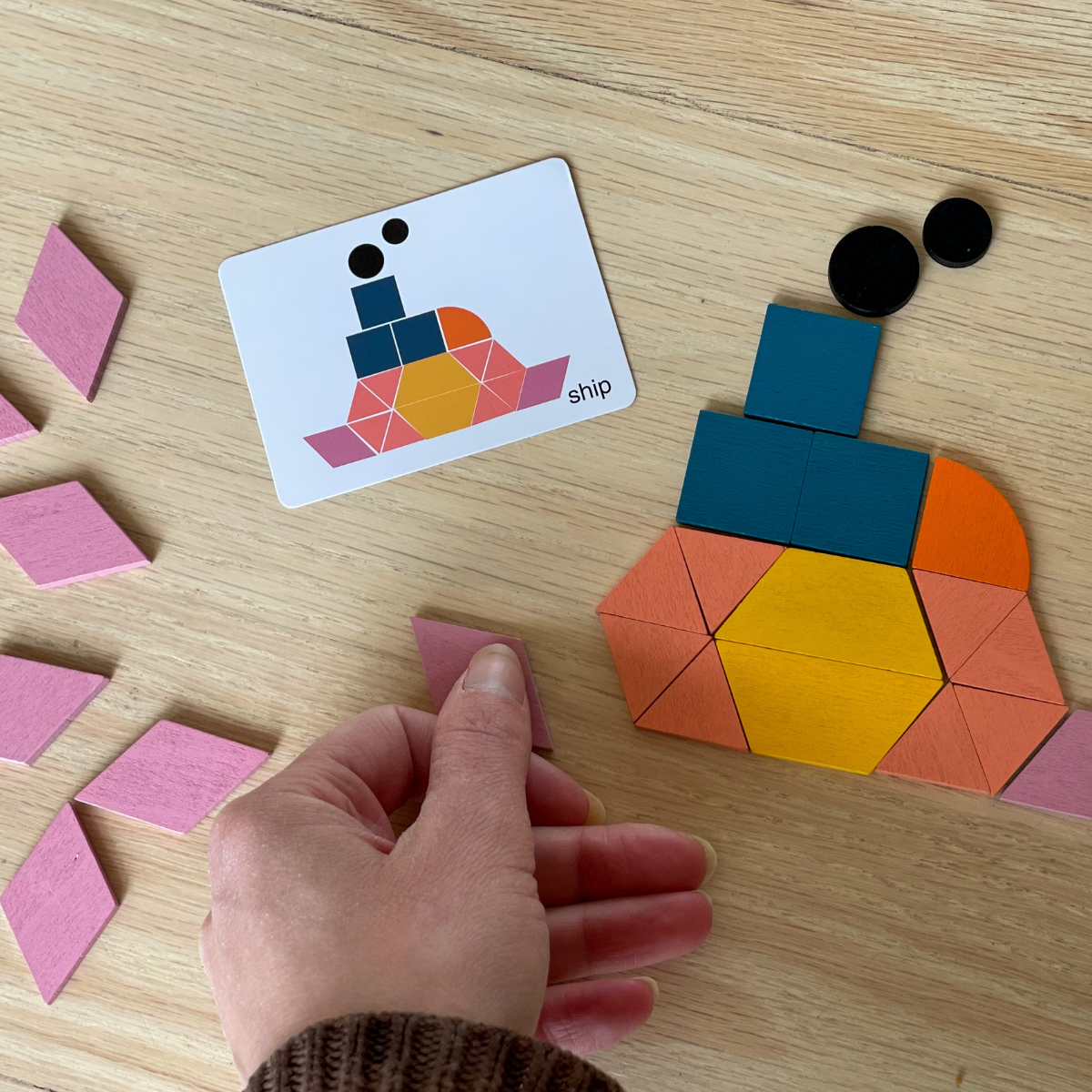 Woods™ - Développer la créativité - Puzzle de formes géométriques