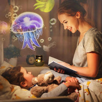 Thumbnail for CosmoGlow – Rêveur et créatif – Lampe de nuit Galaxy Projector avec rotation à 360°