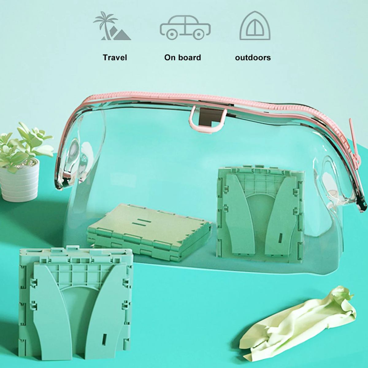 BabyCare – Pratique et portable – Pot de toilettes pliable pour enfants
