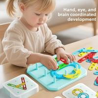 Thumbnail for ShapeGenius – Créatif et éducatif – Puzzle géométrique sur panneau perforé