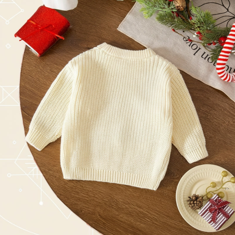 JoyKnit – Confortable et chaleureux - Pull de Noël avec inscription
