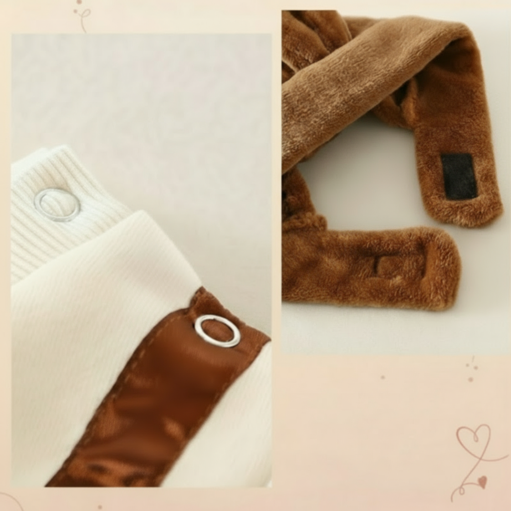 MiniSnow – Confortable et protecteur – Combinaison et bonnet en peluche