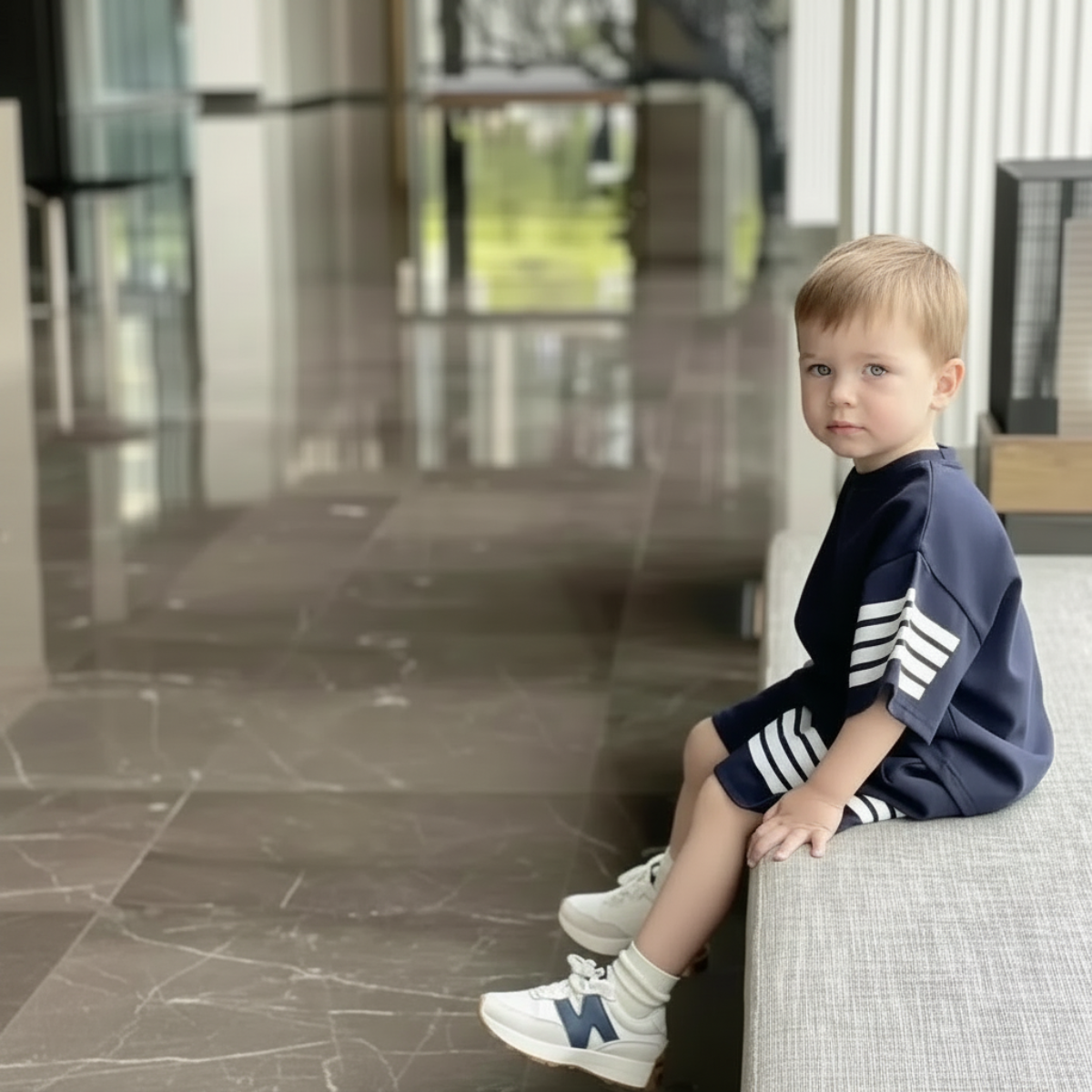 MiniSport – Sport et décontracté – Ensemble 2 pièces comprenant un short et un t-shirt