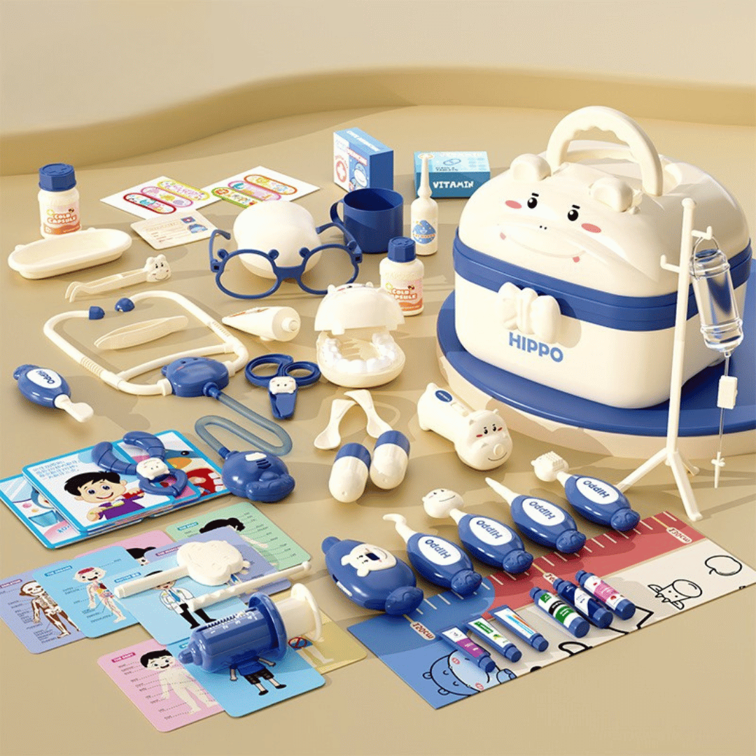 Hippo Doctors Set™ - Mini docteurs en action - Malette de docteur pour enfants