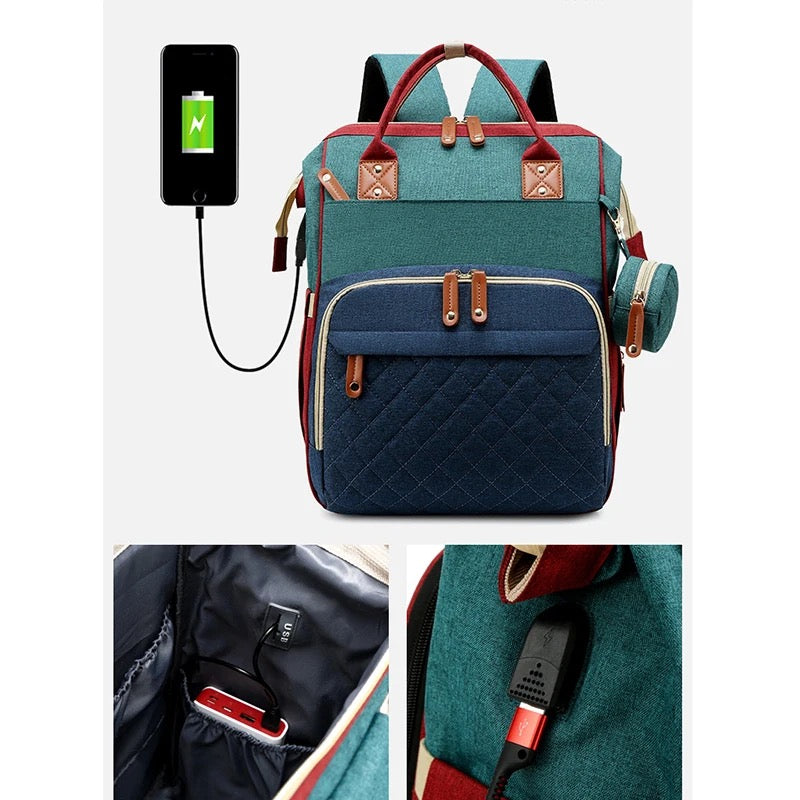 TravelNest – Toujours un endroit pour se reposer – Sac à langer 2 en 1 avec lit bébé