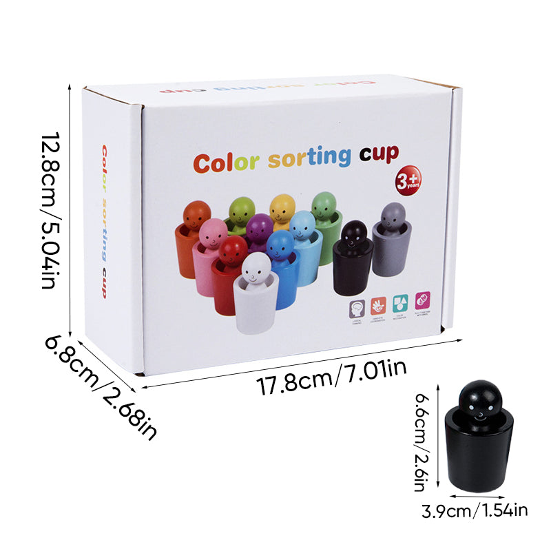 Canal de couleur – Apprentissage et découverte – Jeu Montessori de tri des couleurs en bois
