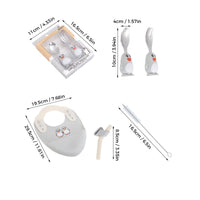 Thumbnail for MiniMeal – Sûr et antidérapant – Set de vaisselle en silicone pour tout-petits avec couverts