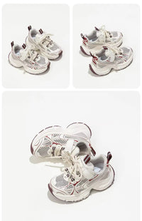 Thumbnail for Mini Fashion – Respirante et légère – Sneaker enfant Bordeaux