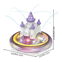 Thumbnail for SpalshCastle – Magique et interactif – Ensemble de jeu « Château flottant de la licorne »